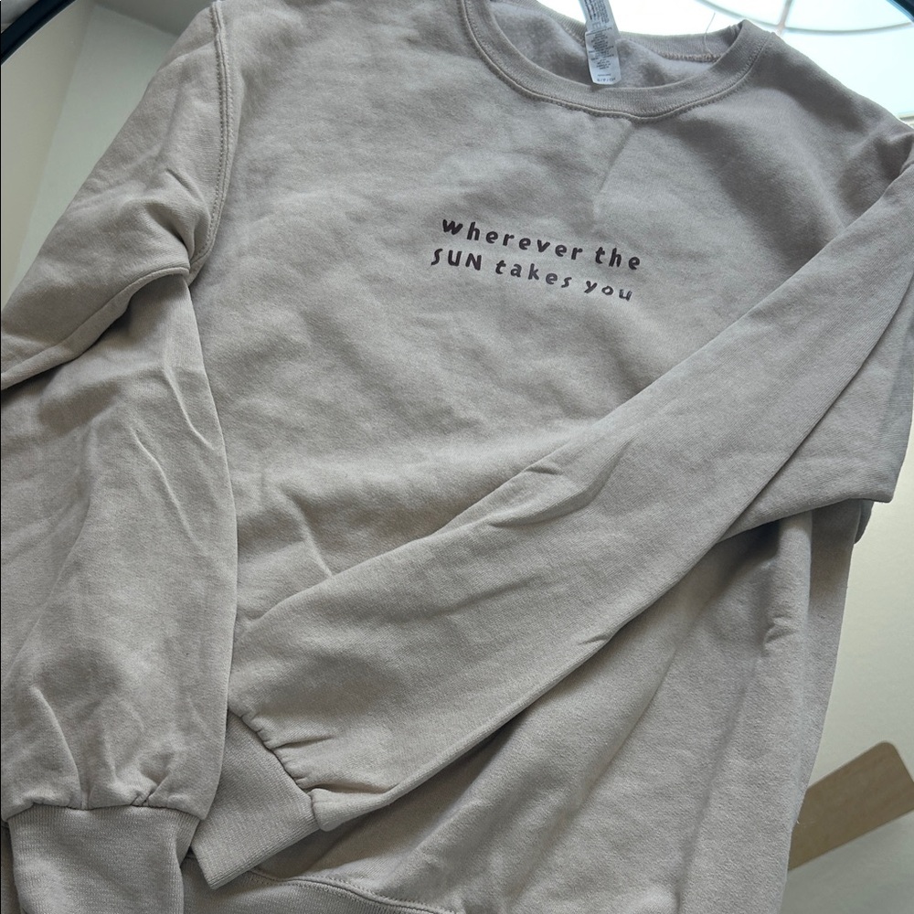 Jerzees Light Tan Sweatshirt